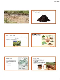 Introduction to Soil