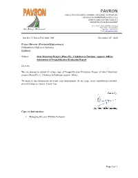 PREQUALIFICATION EVALUATION REPORT Construction of Swat Expressway (Phase-II) from Chakdara to Fatehpur (80 Kilometers) on Build-Operate-Transfer Basis