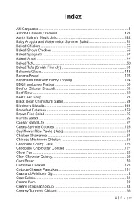 2021 United Way Cookbook Index