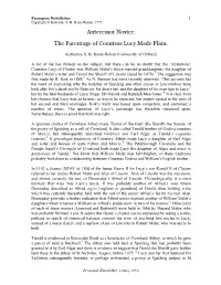 Antecessor Noster: the Parentage of Countess Lucy Made Plain