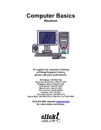 Computer Basics Handout