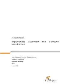 Implementing Spacewalk Into Company Infrastructure