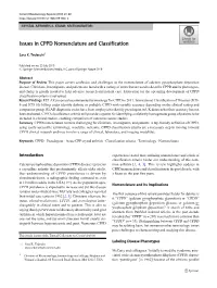 Issues in CPPD Nomenclature and Classification