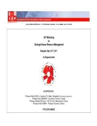 Preliminary Programme