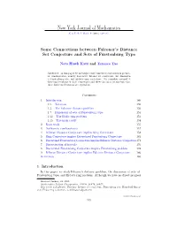 Some Connections Between Falconer's Distance Set Conjecture
