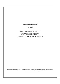 AMENDMENT No.23 to the EAST WANNEROO CELL 1 (TAPPING