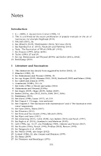 Introduction 1 Literature and Fascination