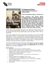It Happened Here a Film by Kevin Brownlow & Andrew Mollo