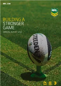 NRL Annual Report 2014 3 INTRODUCTION