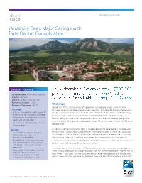 University Sees Major Savings with Data Center Consolidation