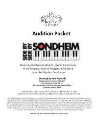 Audition Packet