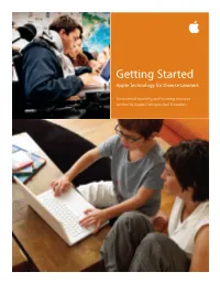 Getting Started Apple Technology for Diverse Learners