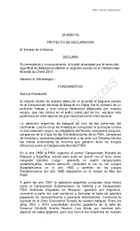 PROYECTO DE DECLARACION El