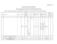 Annexure – H 2 Format for Advertisement in Website Notice For