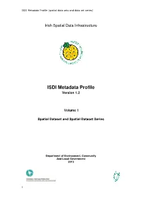 ISDI Metadata Profile Volume 1