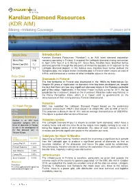 (KDR AIM) Mining –Initiating Coverage 17 January 2019