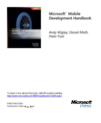 Microsoft Mobile Development Handbook