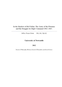 The Army of the Potomac and the Struggle for High Command 1861-1863