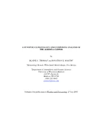 A Synoptic-Climatology and Composite Analysis of the Alberta Clipper