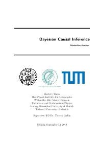 Bayesian Causal Inference