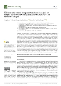 Downloaded in This Study the Was Level Conducted 1C Top of Onatmosphere the Google (L1C Earth Enginetoa) Data (GEE) from Platform 2017 to and 2018 Locally