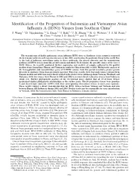Identification of the Progenitors of Indonesian