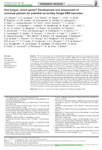 One Fungus, Which Genes? Development and Assessment of Universal Primers for Potential Secondary Fungal DNA Barcodes