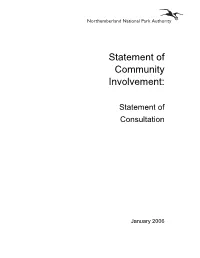 Statement of Community Involvement