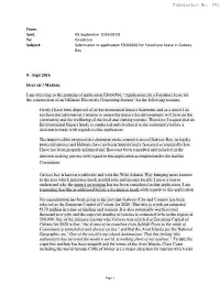 Submission Re Application FS006566 for Foreshore Lease in Galway Bay