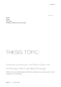 Thesis Topic