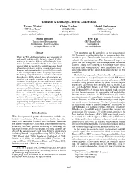 Towards Knowledge-Driven Annotation