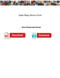 Apple Magic Mouse Guide
