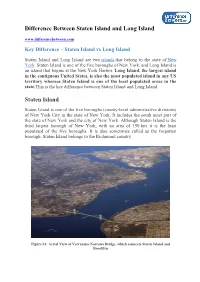 Difference Between Staten Island and Long Island Staten Island