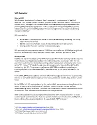 SAP Overview