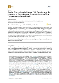 Spatial Dimensions in Roman Wall Painting and the Interplay of Enclosing and Enclosed Space: a New Perspective on Second Style