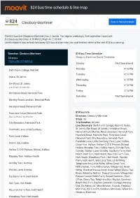 824 Bus Time Schedule & Line Route