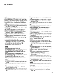 List of Sources