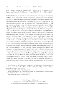Olav Hammer and Mikael Rothstein, Eds. Handbook of the Theosophical Current