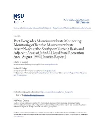 Port Everglades Macroinvertebrate Monitoring: Monitoring of Benthic Macroinvertebrate Assemblages at the Southport Turning Basin and Adjacent Areas of John U