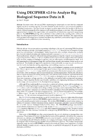 Using DECIPHER V2.0 to Analyze Big Biological Sequence Data in R by Erik S