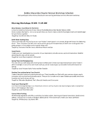 Workshops 2019