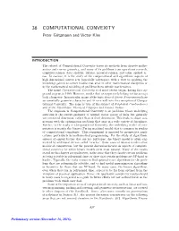 36 COMPUTATIONAL CONVEXITY Peter Gritzmann and Victor Klee