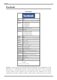 Facebook 1 Facebook