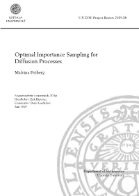 Optimal Importance Sampling for Diffusion Processes