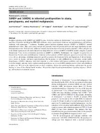 SAMD9 and SAMD9L in Inherited Predisposition to Ataxia, Pancytopenia, and Myeloid Malignancies
