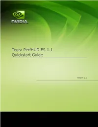 Tegra Perfhud ES 1.1 Quickstart Guide