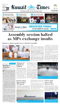 Assembly Session Halted As Mps Exchange Insults
