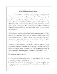CHAPTER I: INTRODUCTION Use of Steroids in Sports Such