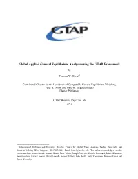 Global Applied General Equilibrium Analysis Using the GTAP Framework