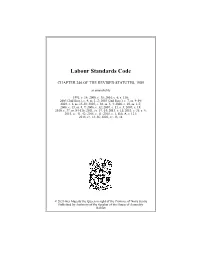 Labour Standards Code